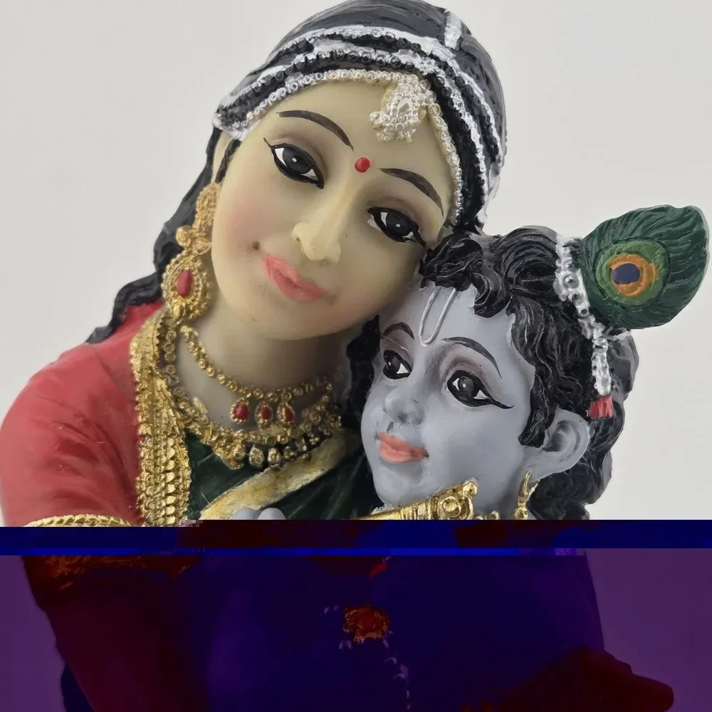 Maa Yashoda Krishna Murti Statue - Hindu God Lord Krishna Idol 5.7